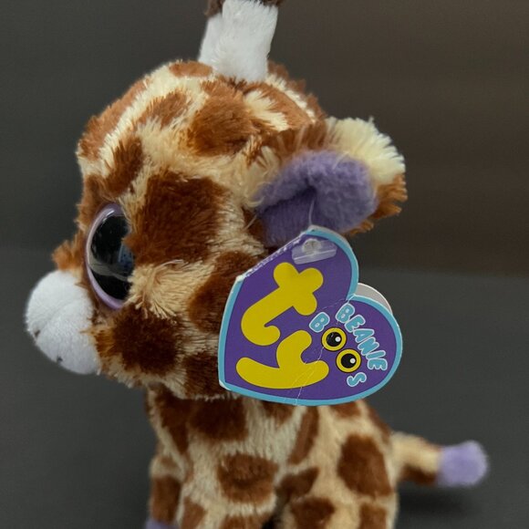 Ty Beanie Boos Safari the Giraffe purple with Tag 2012 - Picture 5 of 6